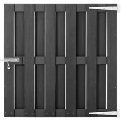Portillon wpc 100x100 cm Gris Vidaxl