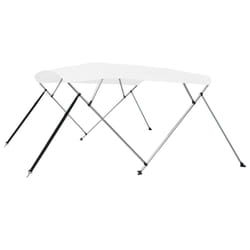 vidaXL Auvent bimini à 4 arceaux Blanc 243x180x137 cm