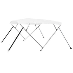 vidaXL Auvent bimini à 4 arceaux Blanc 243x210x137 cm - TU