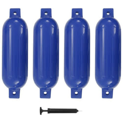 Vidaxl - Pare-choc de bateau 4 pcs bleu 51x14 cm pvc