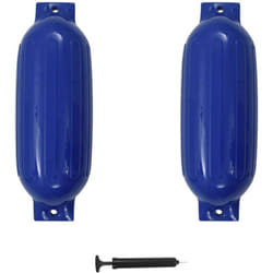 Pare-choc de bateau 2 pcs bleu 69x21,5 cm PVC vidaXL