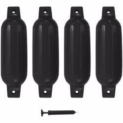 Ce pare-choc de bateau gonflable noir, avec une taille de 41 x 11,5 cm, a un design lisse en finition brillante. Il apporte u ...