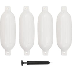 Vidaxl - Pare-choc de bateau 4 pcs blanc 58,5x16,5 cm pvc