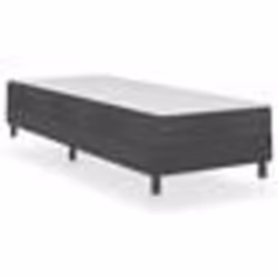 vidaXL Sommier à lattes de lit sans matelas gris tissu 100x200 cm - 100 x 200 cm