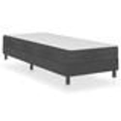 vidaXL Sommier à lattes de lit sans matelas gris tissu 100x200 cm - 100 x 200 cm