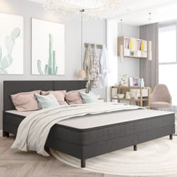 Vidaxl - Sommier à lattes de lit sans matelas gris tissu 200x200 cm