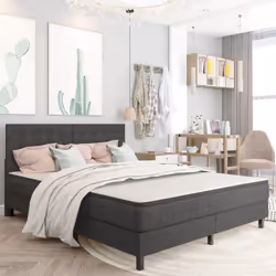 Cette tête de lit se distingue par un design sobre mais élégant, ajoutant une touche de charme élégant à la décoration de vot ...
