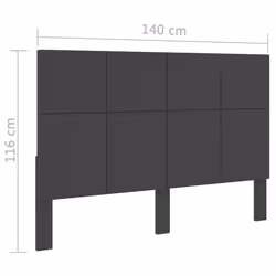 VidaXL 287476 tête de lit et pied de lit Gris foncé - Vue supplémentaire 6