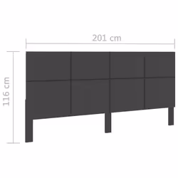 VidaXL 287479 tête de lit et pied de lit Gris foncé - Vue supplémentaire 6