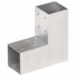 vidaXL Connecteur de poteau Forme en L Métal galvanisé 71x71 mm - TU