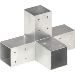 Vidaxl - Connecteur de poteau Forme en x Métal galvanisé 71x71 mm