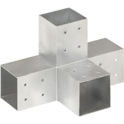Connecteur de poteau Forme en X Métal galvanisé 81x81 mm vidaXL