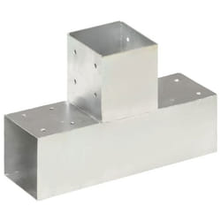 Connecteur De Poteau Forme En T Métal Galvanisé 91x91 Mm Vidaxl