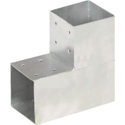 Connecteur de poteau Forme en L Métal galvanisé 101x101 mm vidaXL