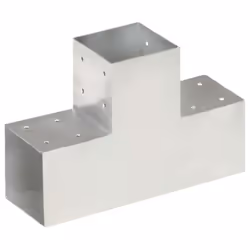 vidaXL Connecteur de poteau Forme en T Métal galvanisé 101x101 mm - TU