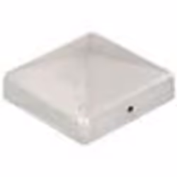 vidaXL Bouchons de poteau de clôture 6 pcs Métal galvanisé 81x81 mm - TU