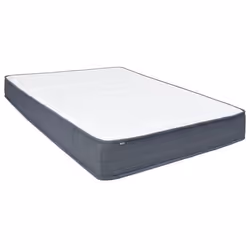 VidaXL 288212, Taille double/complet, Matelas à ressorts, Gris, Blanc, Polyester, Polyester, 1600 mm
