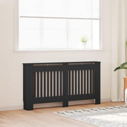 Vidaxl - Cache-radiateur noir 152x19x81,5 cm mdf