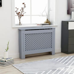 Vidaxl - Cache-radiateur anthracite 112x19x81,5 cm mdf