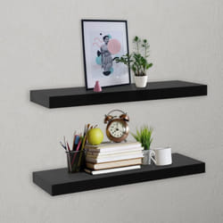 Vidaxl - tagères murales flottantes 2 pcs Noir 60x20x3,8 cm