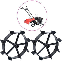 Vidaxl - Roues métalliques pour cultivateur à essence 6,5 ch 2 pcs