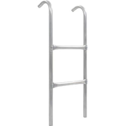 Vidaxl - chelle de trampoline à 2 marches Acier Argenté 72 cm