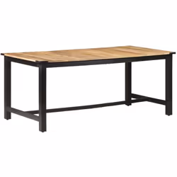 Cette table de salle à manger frappante dans le style industriel sera un ajout distinctif à votre cuisine ou salle à manger.  ...