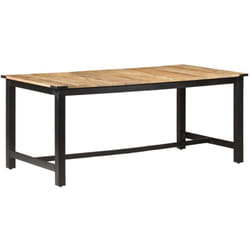 Vidaxl - Table de salle à manger 180x90x76 cm Bois de manguier brut