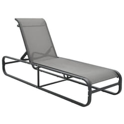 VidaXL 47843 chaise d'extérieur Linge Siège rembourré Aluminium, Textile Gris