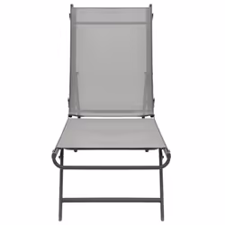 VidaXL 47848 chaise d'extérieur Linge Acier, Textile Gris - Vue supplémentaire 5