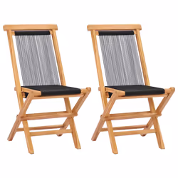 VidaXL 49363, Terrace, Polyester, Teck, Noir, 460 mm, 620 mm, 900 mm