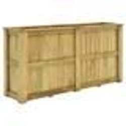 vidaXL Jardinière surélevée 196x50x100 cm Bois de pin imprégné - TU