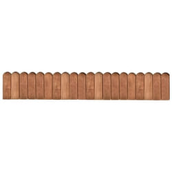 vidaXL Rouleau de bordure Marron 120 cm Bois de pin imprégné - TU