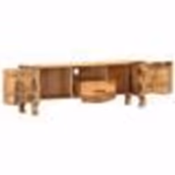vidaXL Meuble TV 115x30x42 cm Bois solide - TU