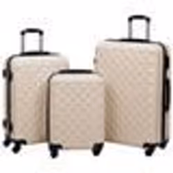 vidaXL Ensemble de valises rigides 3 pcs Doré ABS - TU