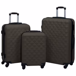 vidaXL Ensemble de valises rigides 3 pcs Anthracite ABS - TU