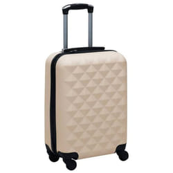vidaXL Valise rigide Doré ABS - TU