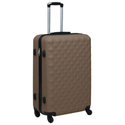 vidaXL Valise rigide Marron ABS - TU