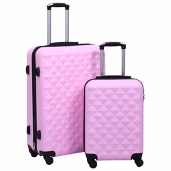 vidaXL Ensemble de valises rigides 2 pcs Rose ABS - TU