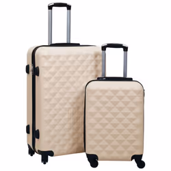 vidaXL Ensemble de valises rigides 2 pcs Doré ABS - TU