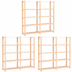 Notre étagère de rangement en bois massif est une solution idéale pour l'entreposage domestique et commercial, comme dans la ...