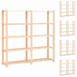 Notre étagère de rangement en bois massif est une solution idéale pour l'entreposage domestique et commercial, comme dans la ...