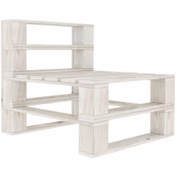 Notre canapé palette de jardin sera un choix idéal pour vous détendre, profiter du beau temps, faire une sieste ou discuter e ...