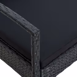VidaXL 45797 chaise d'extérieur Terrace Siège rembourré Polyester, Polyuréthane, Acier Noir - Vue supplémentaire 6