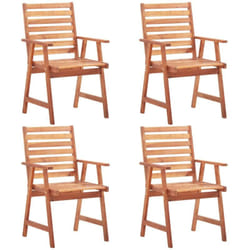 Vidaxl - Chaises à manger d'extérieur lot de 4 Acacia massif