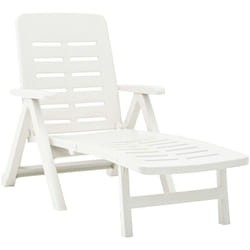 VidaXL 48754 chaise d'extérieur Linge Siège rembourré Plastique Blanc