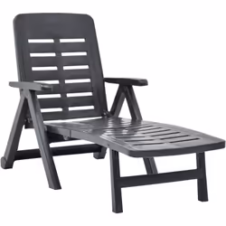 VidaXL 48756, Linge, Siège rembourré, Plastique, Anthracite, 59 cm, 140 cm