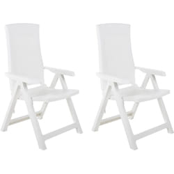 VidaXL 48760 chaise d'extérieur Terrace Plastique Blanc