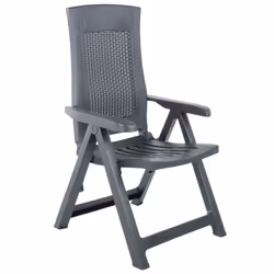 VidaXL 48761 chaise d'extérieur Terrace Plastique Anthracite - Vue supplémentaire 2