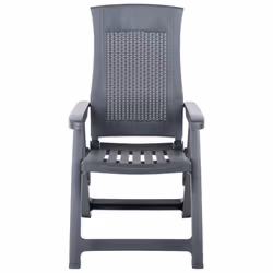 VidaXL 48761 chaise d'extérieur Terrace Plastique Anthracite - Vue supplémentaire 3